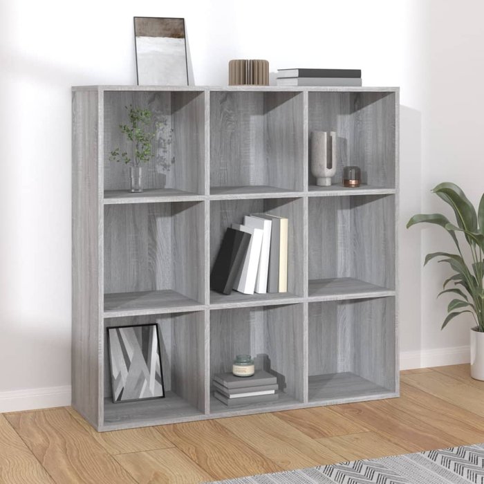 Librería sonoma gris 98x30x98 cm