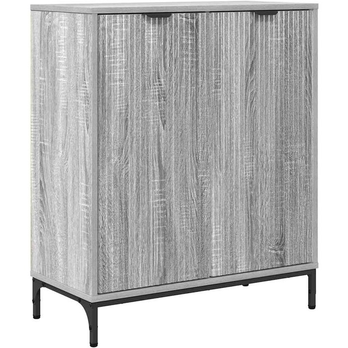 Vitrina | aparador gris sonoma 69.5 x 33 x 82 cm madera contrachapada