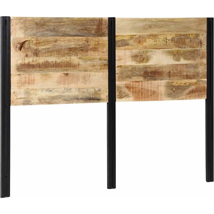 Cabecero 140 cm madera maciza mango y hierro cfw7126799