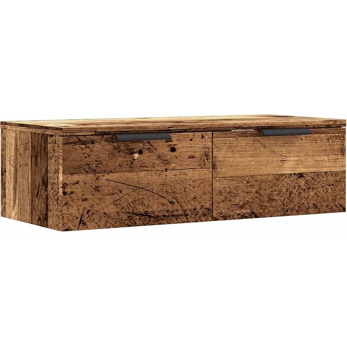 Armario de pared madera de ingeniería envejecida 68x30x20 cm