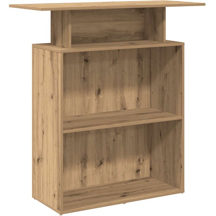 Mostrador de recepción roble artisian 100x40x104 cm cfw902044