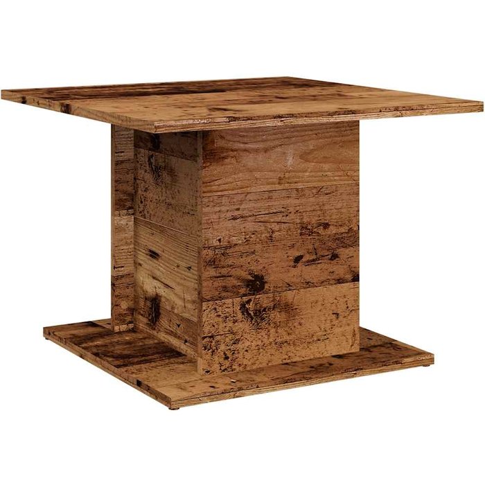 Mesa de centro madera ingeniería envejecida 55,5x55,5x40 cm