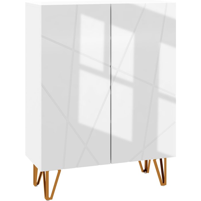 Mueble zapatero homcom melamina de madera blanco 72x31.5x95 cm