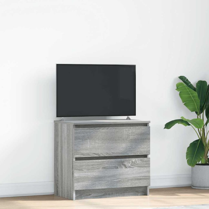 Mueble de tv madera de ingeniería gris sonoma 60x35x54 cm
