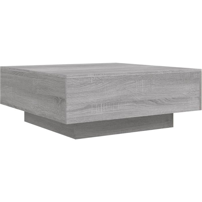 Mesa de centro 80 x 80 x 31 cm madera de ingeniería gris dec040095