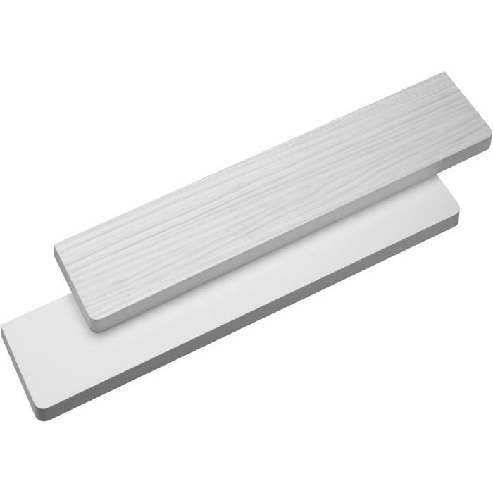 Estante para radiador balda reversible de melamina blanco/hacienda 100x20 cm