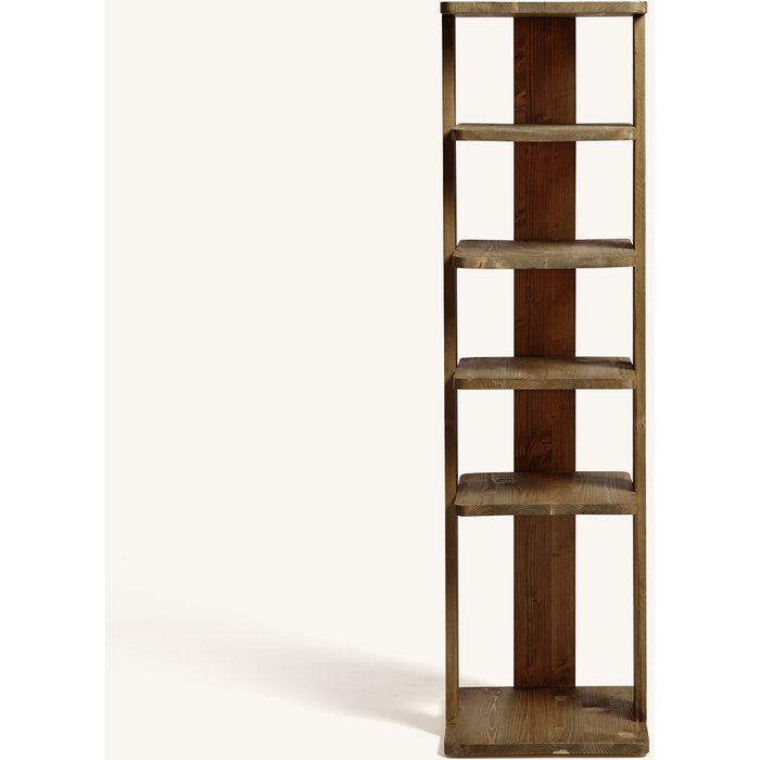 Efron zapatero de madera con puertas de mimbre marrón de 100 cm hannun