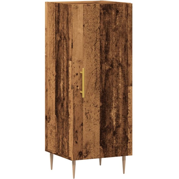 Aparador de madera de ingeniería envejecida 34,5x34x90 cm - comfortxl