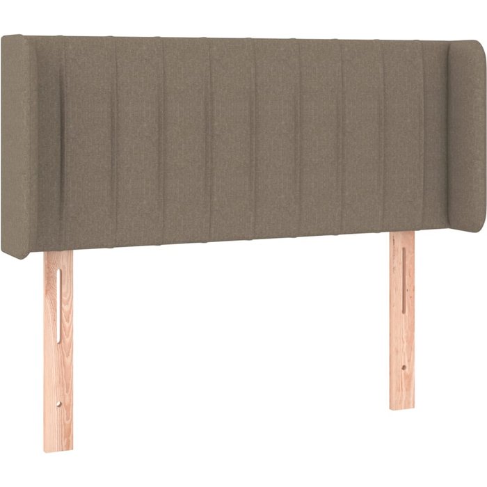 Cabecero de tela gris taupe 83x16x78/88 cm - comfortxl