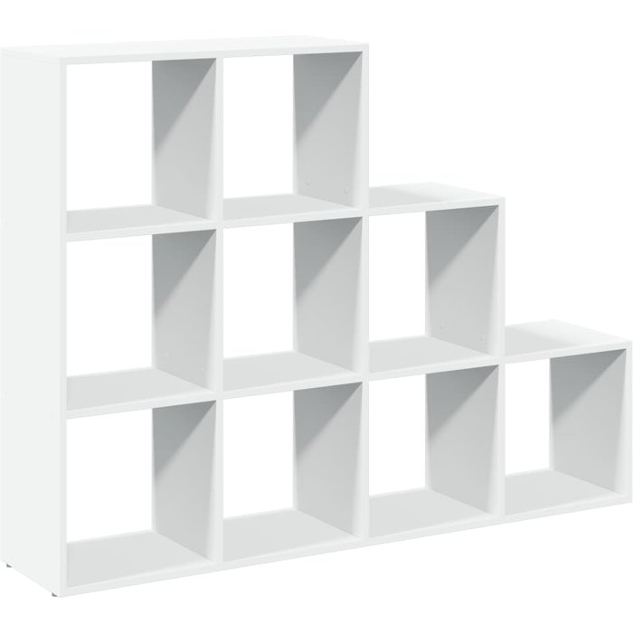 Librería divisora 3 niveles madera blanca 137,5x29x103,5 cm – comfortxl