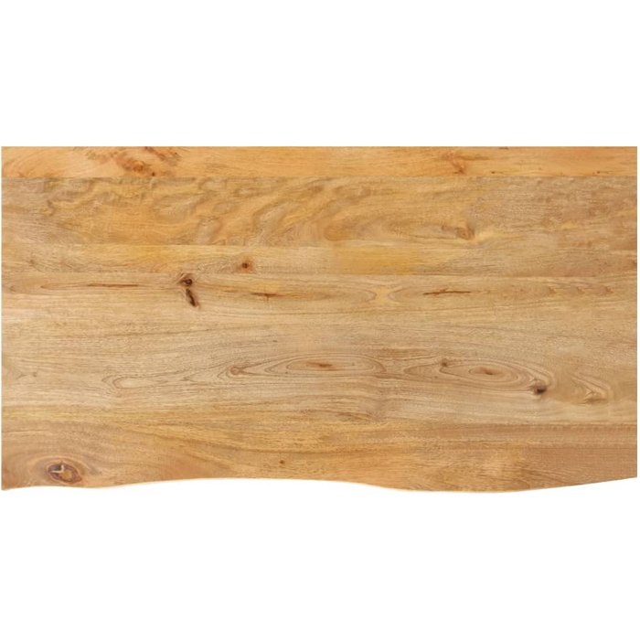 Tablero de mesa de canto vivo 100x60x3,8cm madera maciza de mango