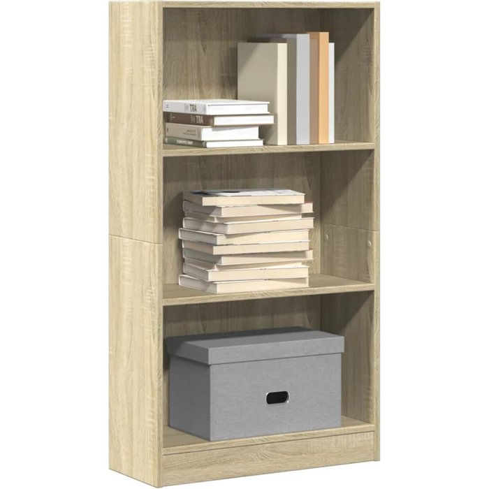 Librería roble sonoma 60x24x109 cm madera contrachapada