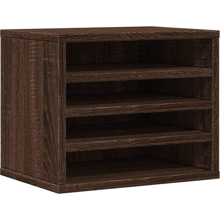 Organizador escritorio madera ingeniería marrón 36x26x29,5 cm
