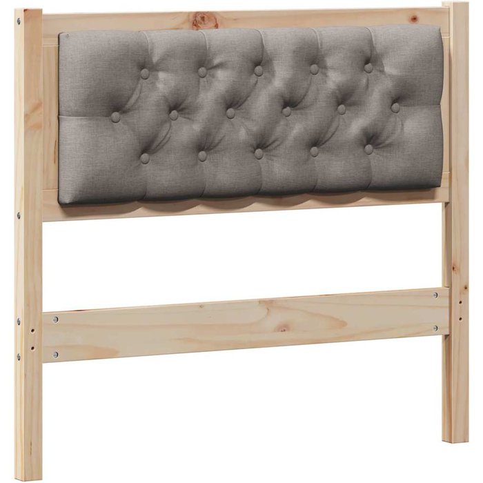 Cabecero cama - mueble cabecero otro marrón y taupe 90 cm madera maciza de pino