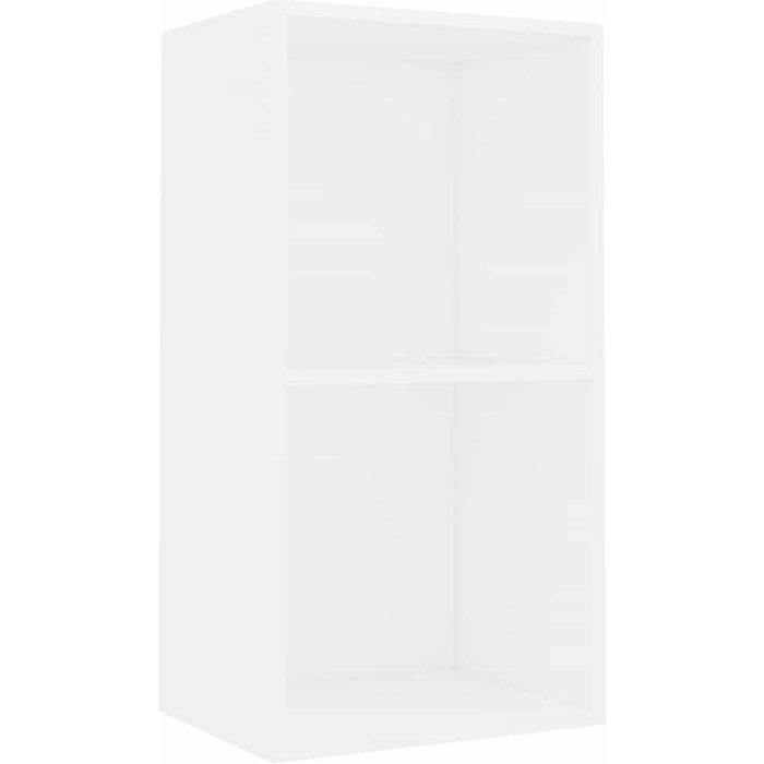 Estantería 2 niveles madera contrachapada blanco 40x30x76,5 cm – comfortxl