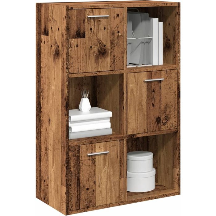 Librería de madera antigua 60,5x30x90 cm madera contrachapada