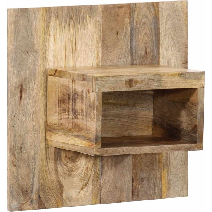 Mesita de noche madera maciza de mango 50x27x50 cm