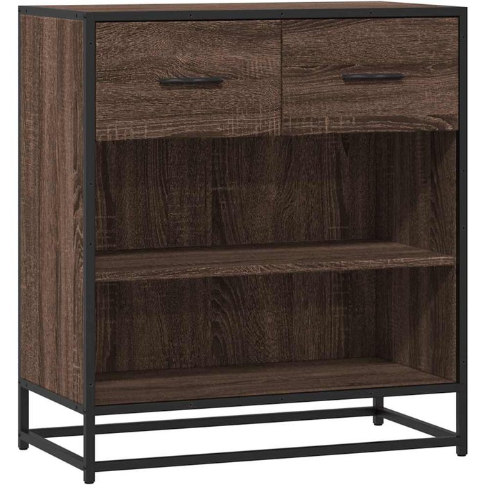 Aparador madera ingeniería roble marrón 68x35x76 cm - comfortxl