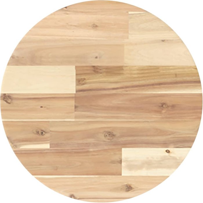 Tablero de mesa redondo madera maciza de acacia ?40x4 cm- comfortxl