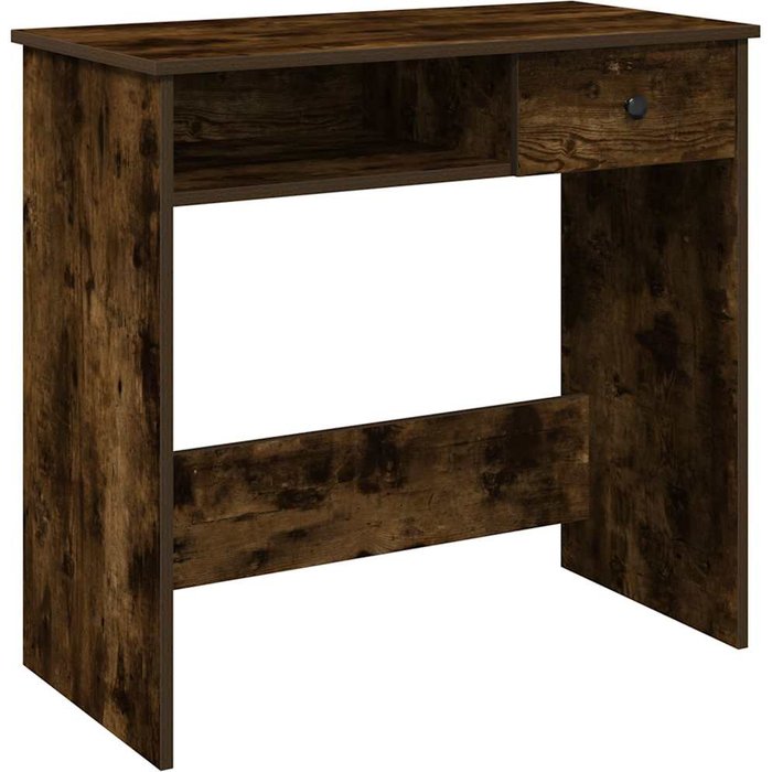 Escritorio de madera contrachapada roble ahumado 80x40x75 cm - comfortxl
