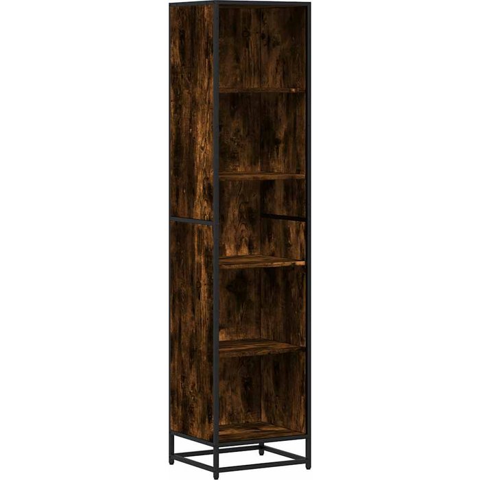 Estantería madera ingeniería color roble ahumado 40x35x170,5 cm – comfortxl