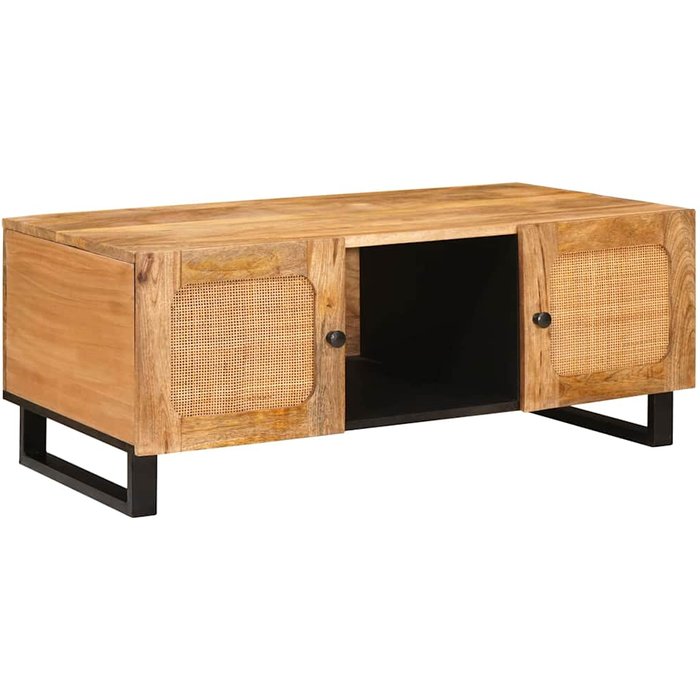 Mesa de café roble artesanal 100 x 54 x 40 cm