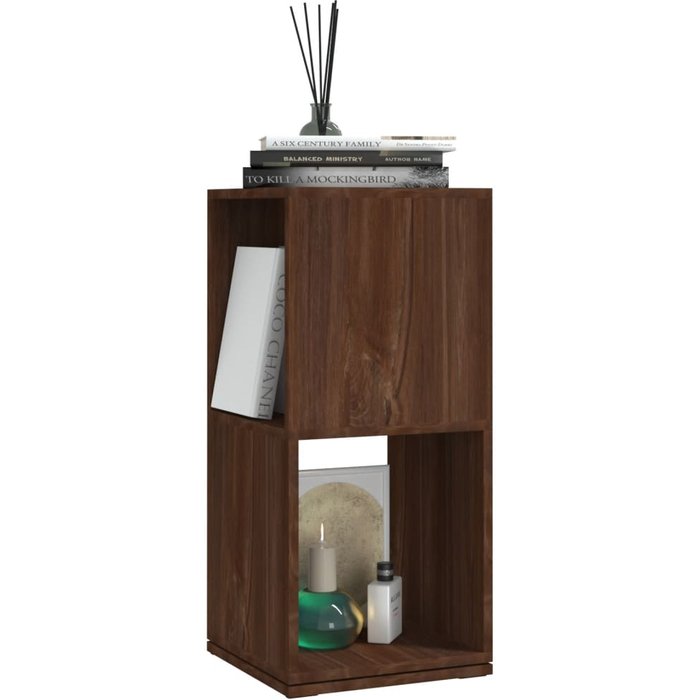 Armario giratorio aglomerado roble marrón 34,5x34,5x75,5 cm – comfortxl