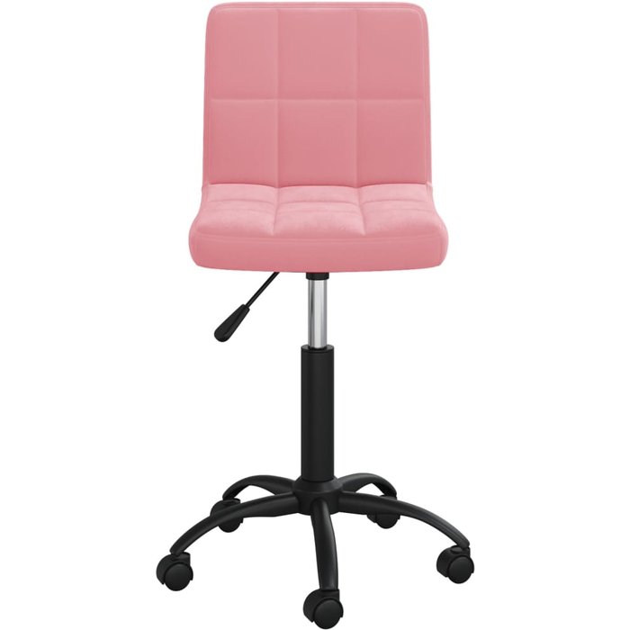 Silla de comedor | silla de cocina giratoria de terciopelo rosa cfw348614