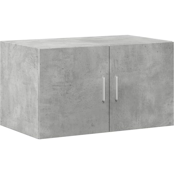 Armario de pared madera ingeniería gris hormigón 70x42,5x40 cm - comfortxl
