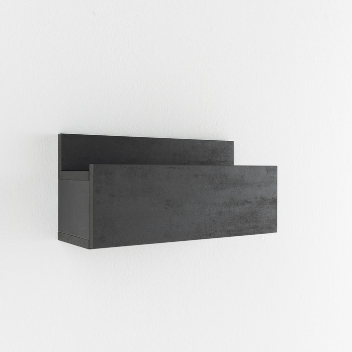 Arhome, mesita de noche, 60 x 29 x 22, cemento oscuro, hecho en italia