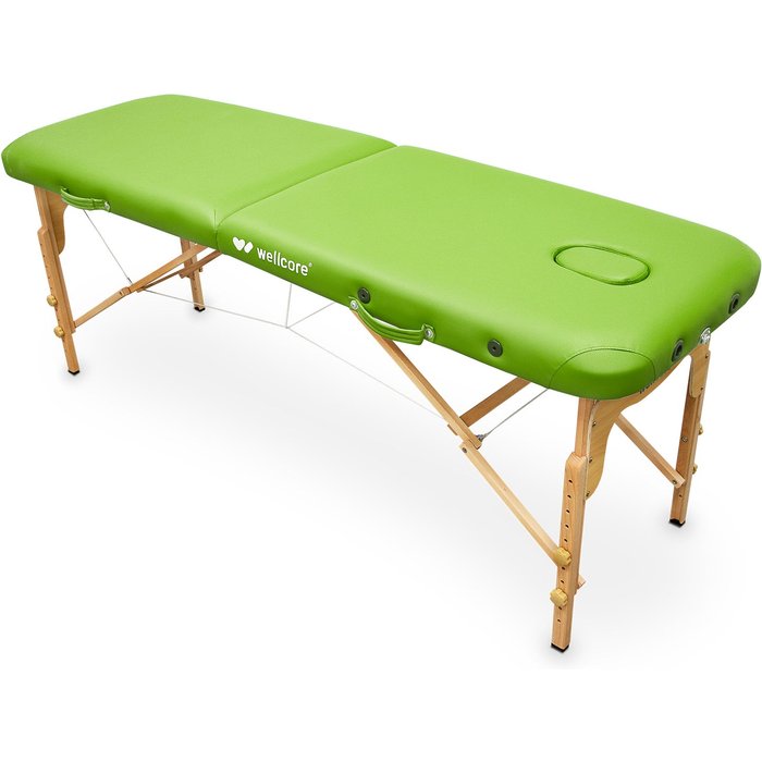 Camilla plegable de madera wellcore de 180 x 60 cm sin accesorios