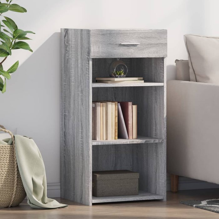 Vidaxl aparador madera de ingeniería gris sonoma 45x42,5x93 cm