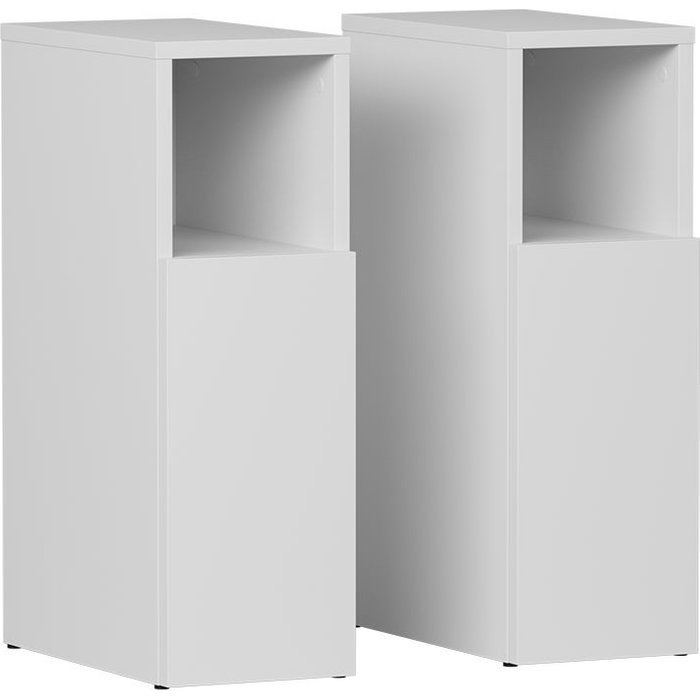 Vicco mesilla de noche enton, blanco, lote de 2