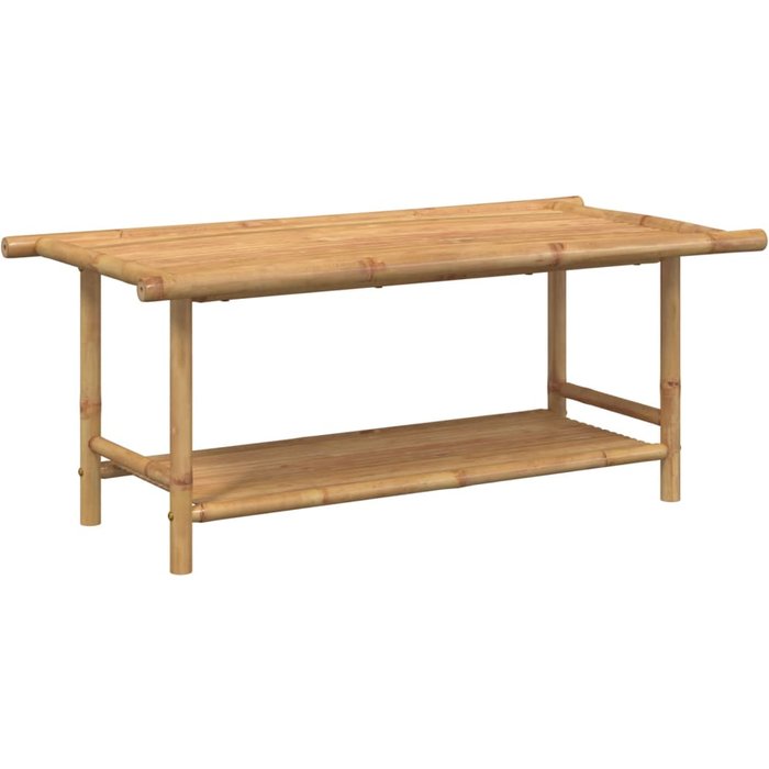 Mesita de centro,mesa auxiliar,mesita de centro de bambú 110x55x45 cm cfw91227