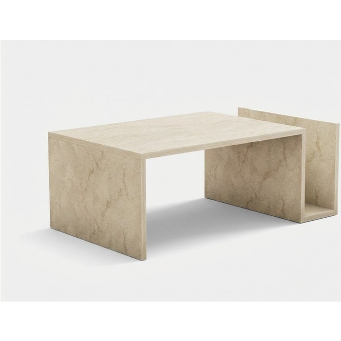 Mesa de centro de aglomerado melamínico diseño moderno memo