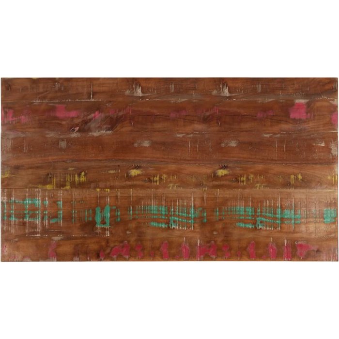 Tablero rectangular de 100x50x2,5 cm, fabricado en madera maciza reciclada.