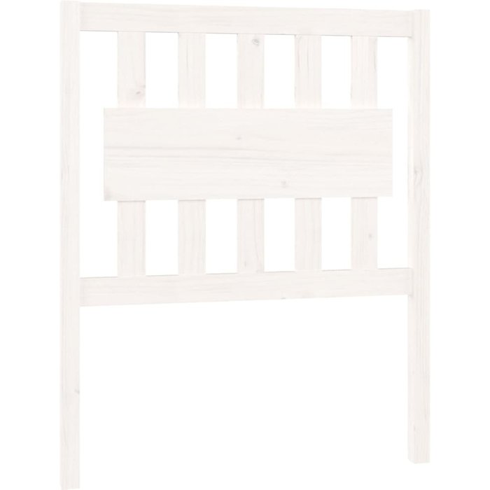 Cabecero de cama - mueble cabecero madera maciza de pino blanco 80,5x4x100 cm