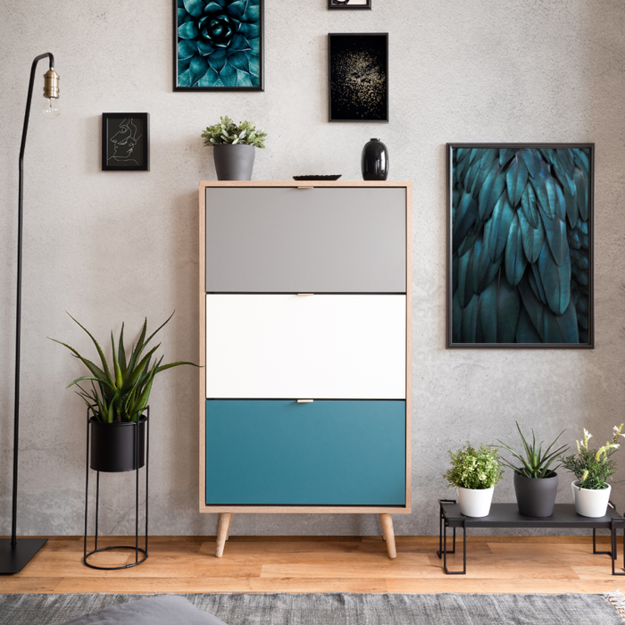 Perast mueble zapatero de madera