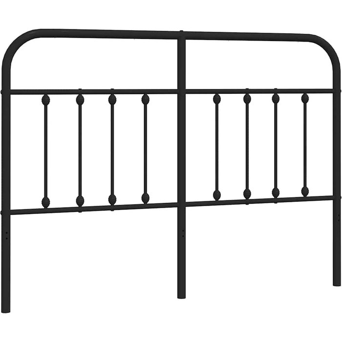 Cabecero de metal negro 135 cm - comfortxl
