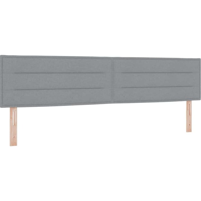 Cabecero cama - mueble cabecero gris claro 200 cm tela