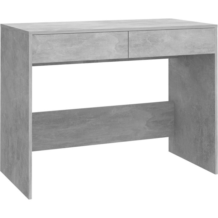 Escritorio de madera contrachapada gris hormigón 101x50x76,5 cm - comfortxl