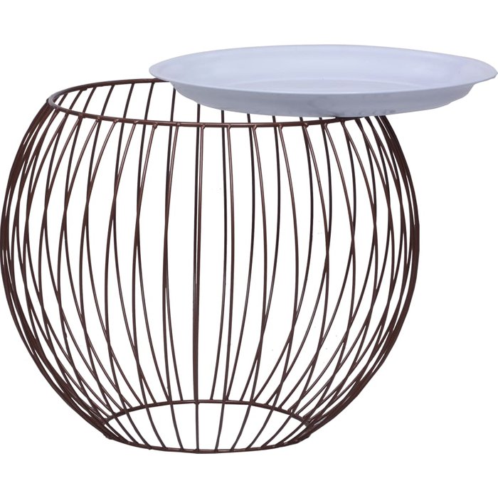 Mesa de centro dorado ? 41 cm - comfortxl