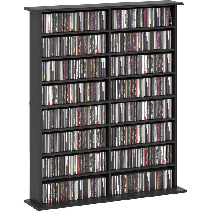 Unidad de almacenamiento de 720 cd/396 dvd/396 blu-ray - negra