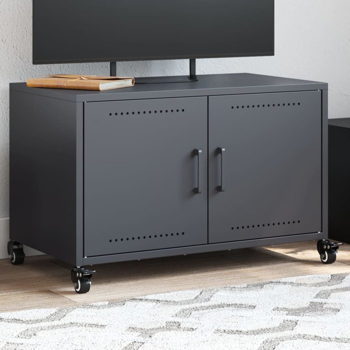 Mueble para tv acero laminado en frío antracita 68x39x43,5 cm vidaxl