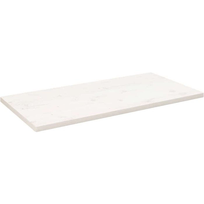 Tablero blanco de 110x60x2,5 cm, madera maciza de pino.