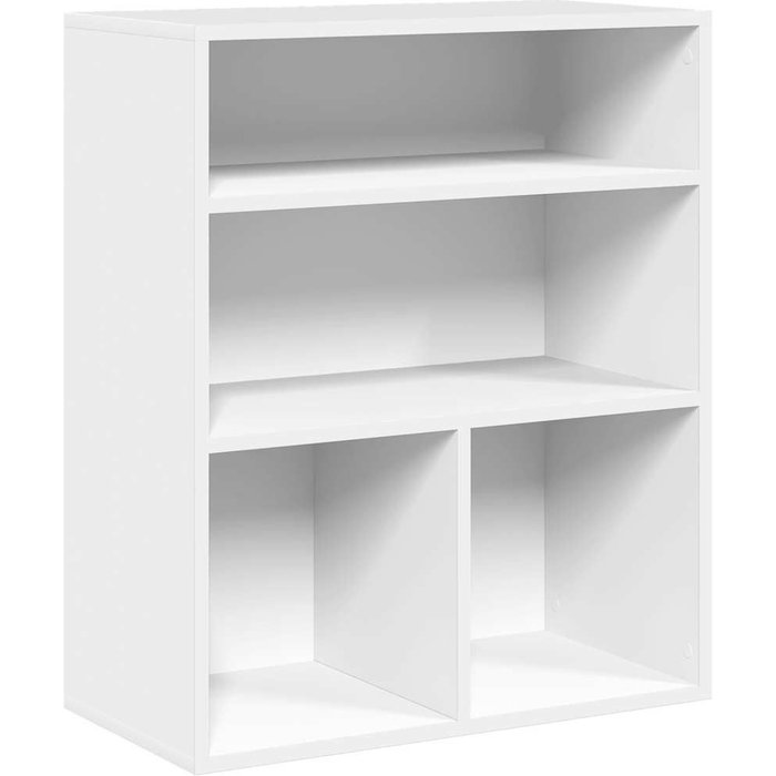 Estantería librería madera de ingeniería blanca 60x30x71,5 cm – comfortxl