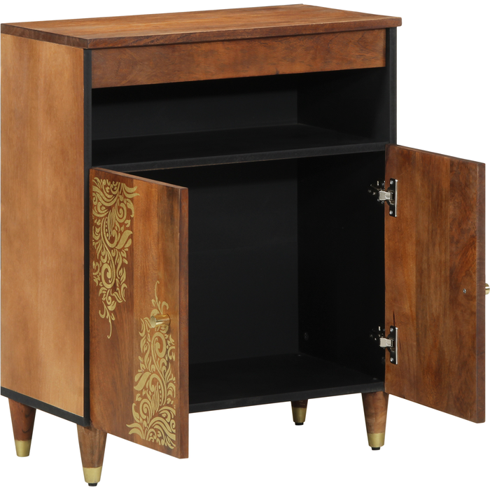 Aparador | gabinete de buffet 60x33x75 cm madera sólida mango cfw476443