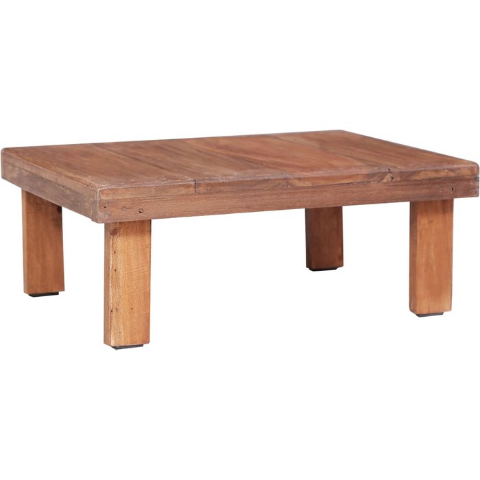 Maison exclusive - mesa de centro madera maciza de caoba 60x45x23 cm