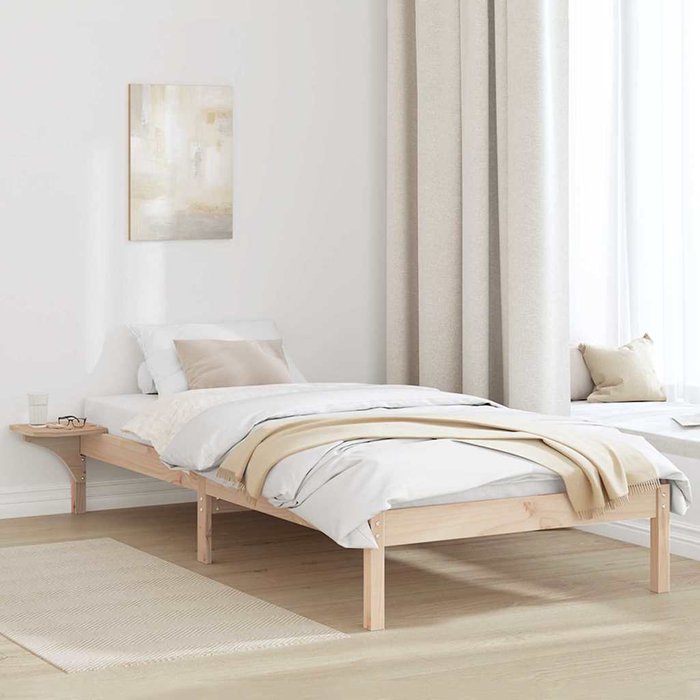 Maison exclusive - estructura de cama natural 80 x 200 cm madera de pino macizo