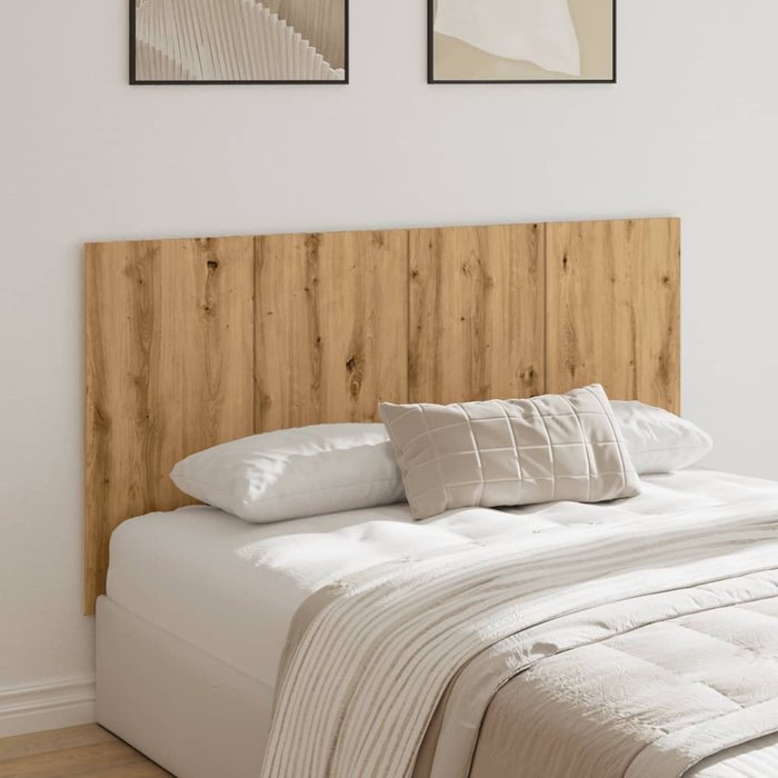 Cabecero artesanal de roble 160x1,5x80 cm de madera de contrachapada